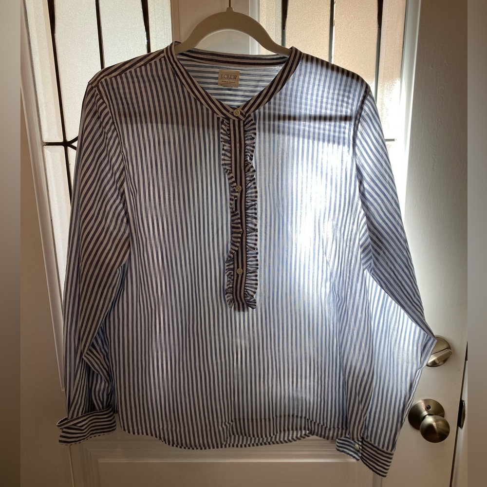 J. Crew Factory ruffle popover